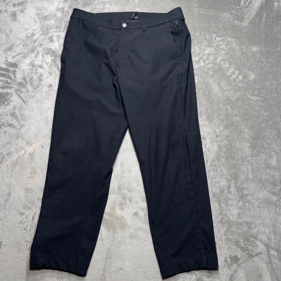 Lululemon‎ ABC Pants Men's 34x27 Relaxed Tech Canvas Black Commuter Size 34 - Picture 1 of 9